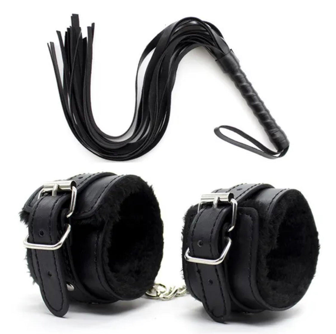 Bondage Handcuffs and Whip